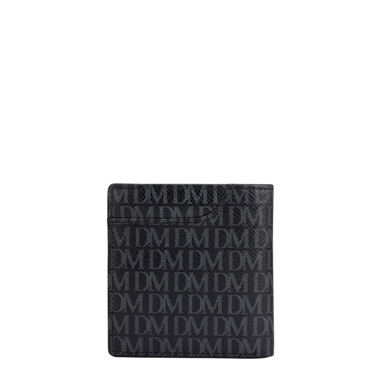 Black Bifold Leather Mens Wallet