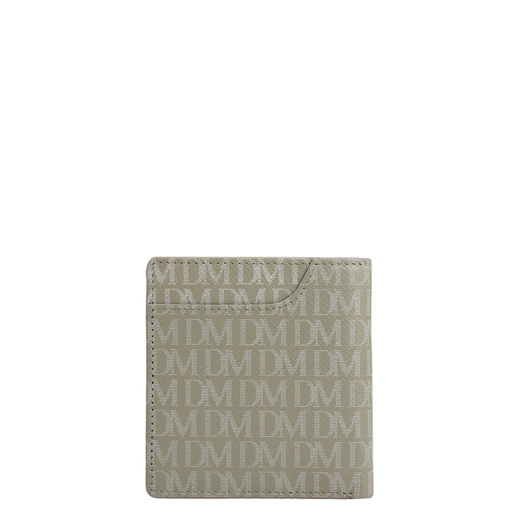 Stone Grey Bifold Leather Mens Wallet