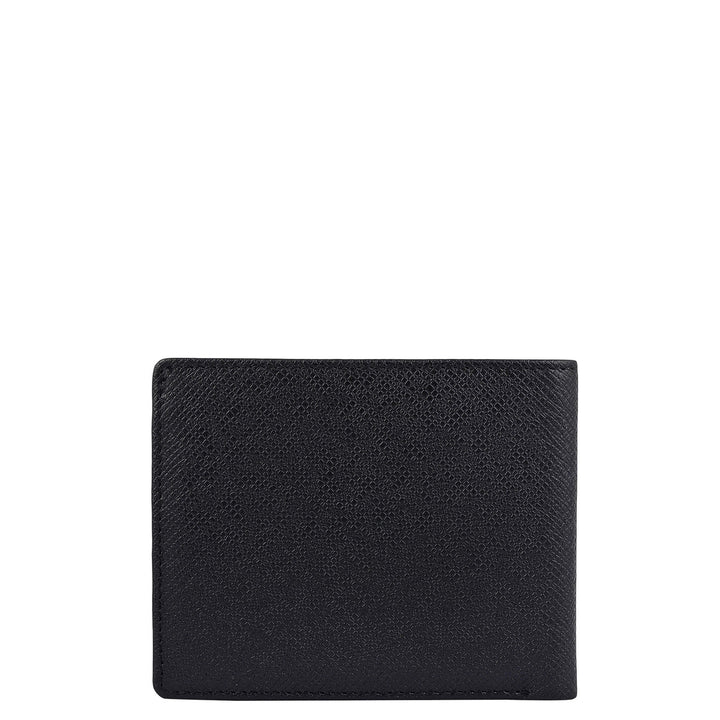 Black Bifold Leather Mens Wallet