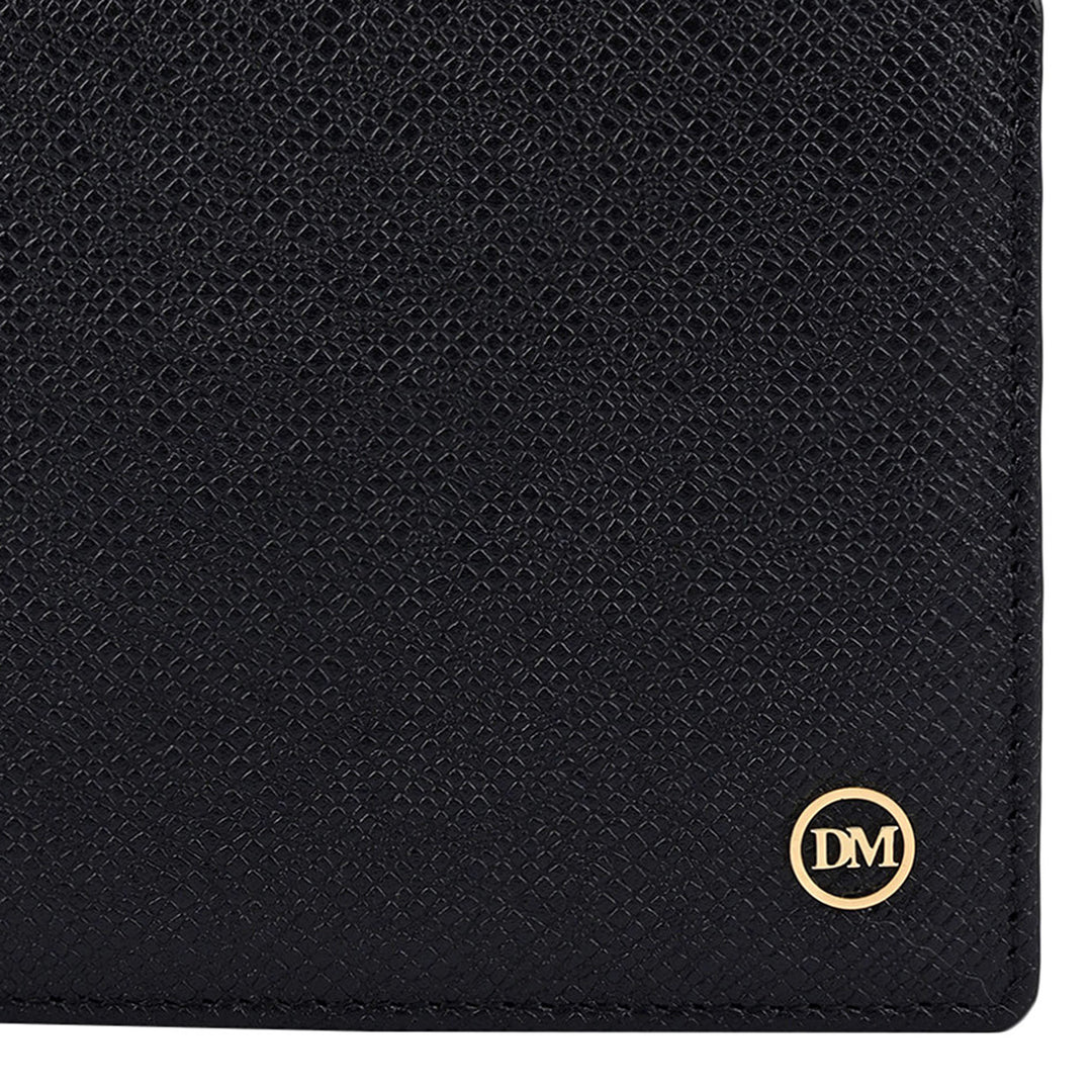 Black Bifold Leather Mens Wallet