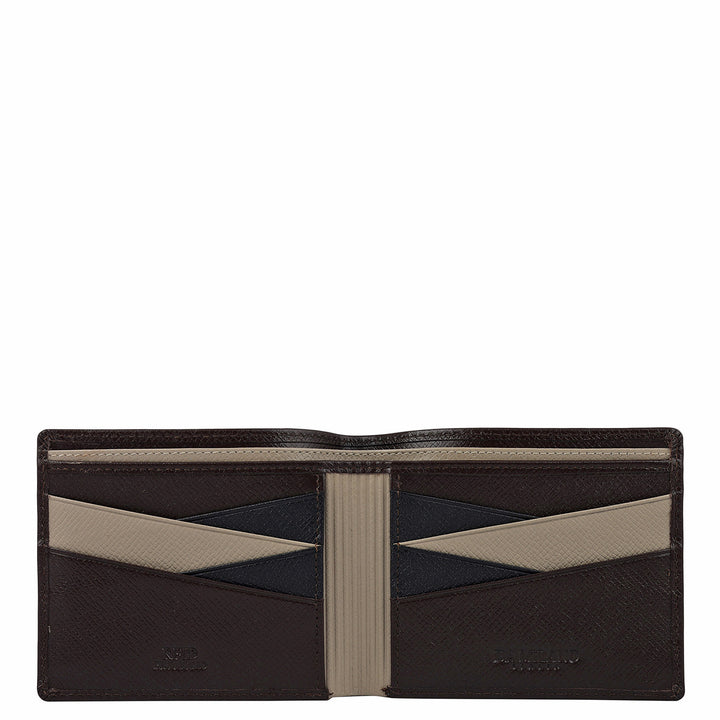 Chocolate Bifold Leather Mens Wallet