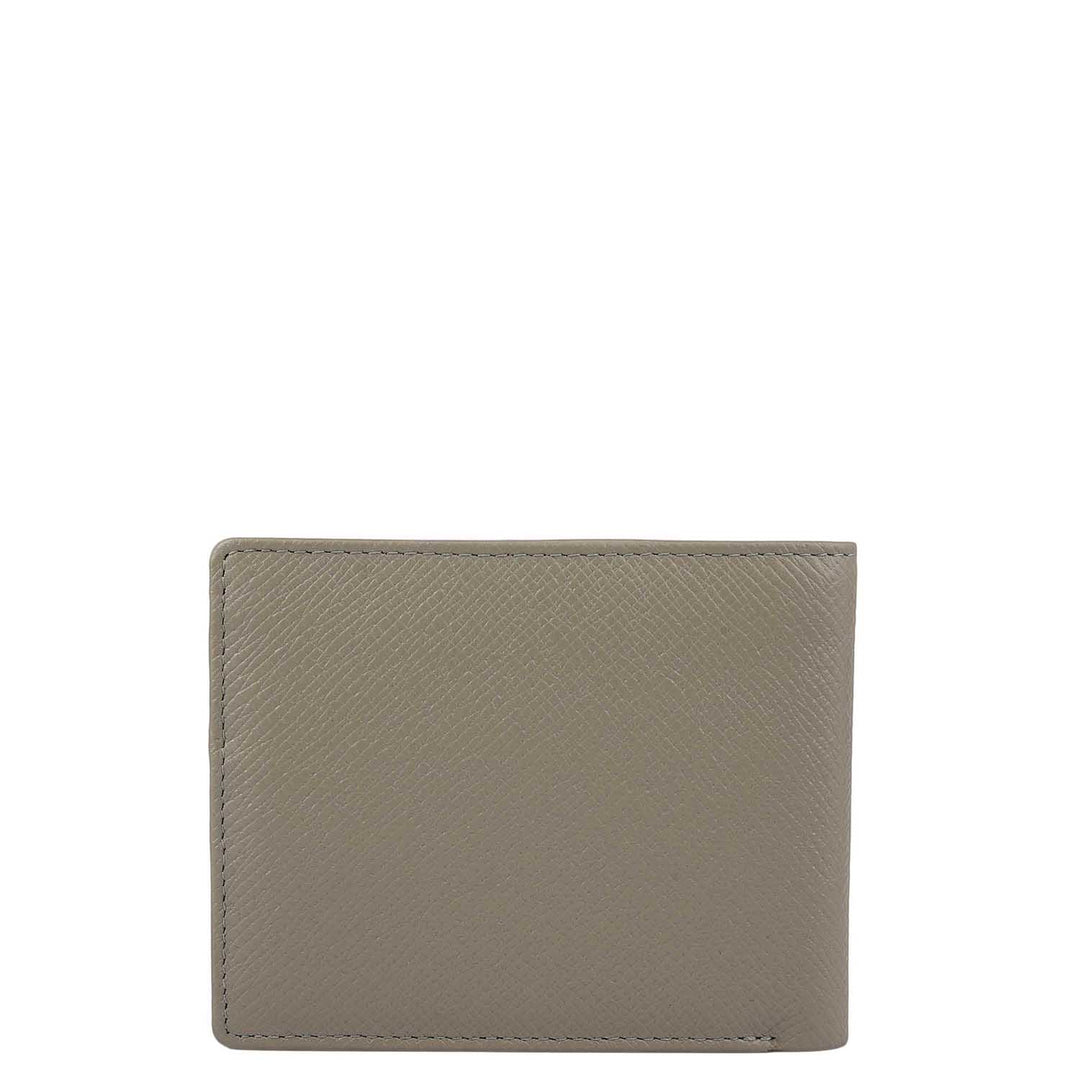 Stone Grey Bifold Leather Mens Wallet
