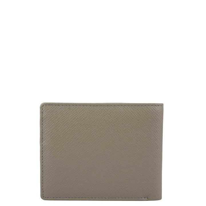 Stone Grey Bifold Leather Mens Wallet