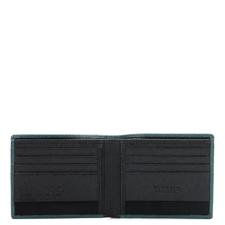 Black Bifold Leather Mens Wallet