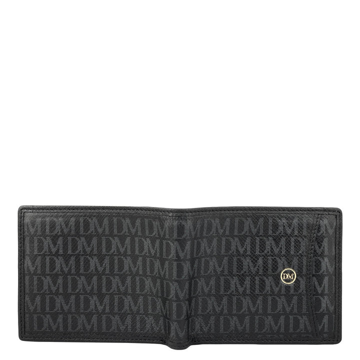 Black Bifold Leather Mens Wallet