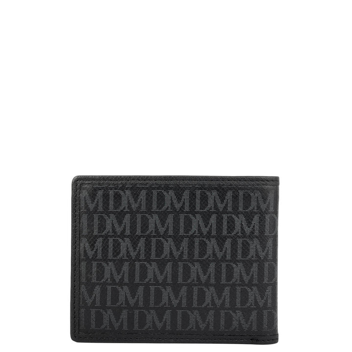 Black Bifold Leather Mens Wallet
