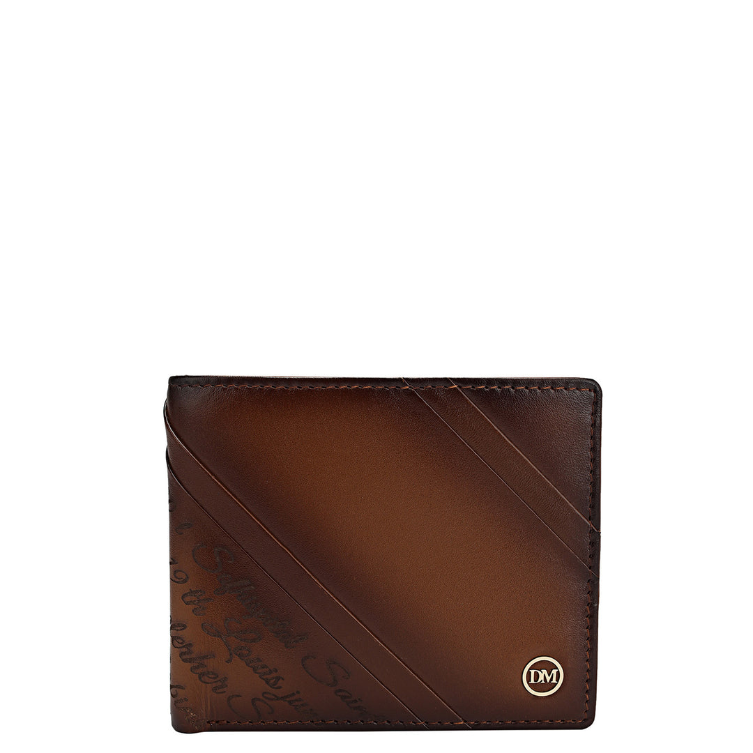 Cognac Bifold Leather Mens Wallet