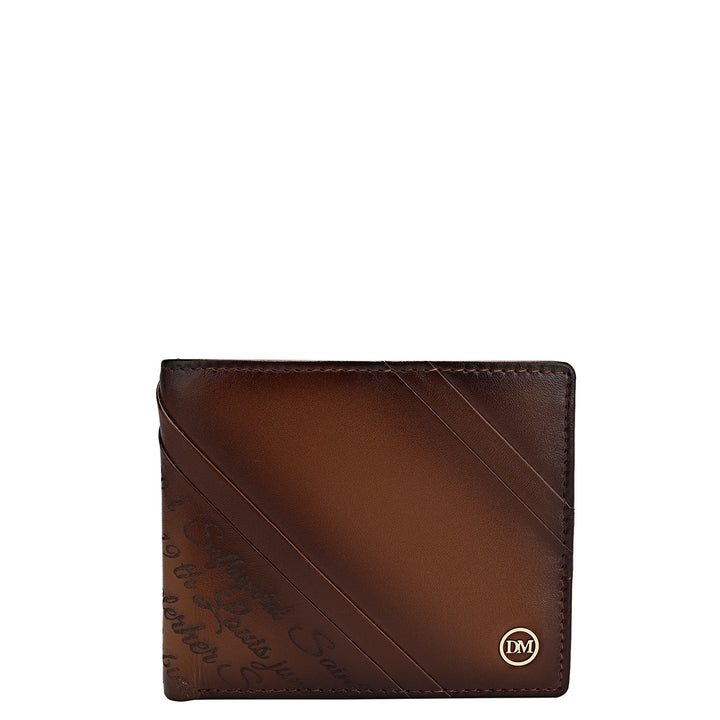 Cognac Bifold Leather Mens Wallet