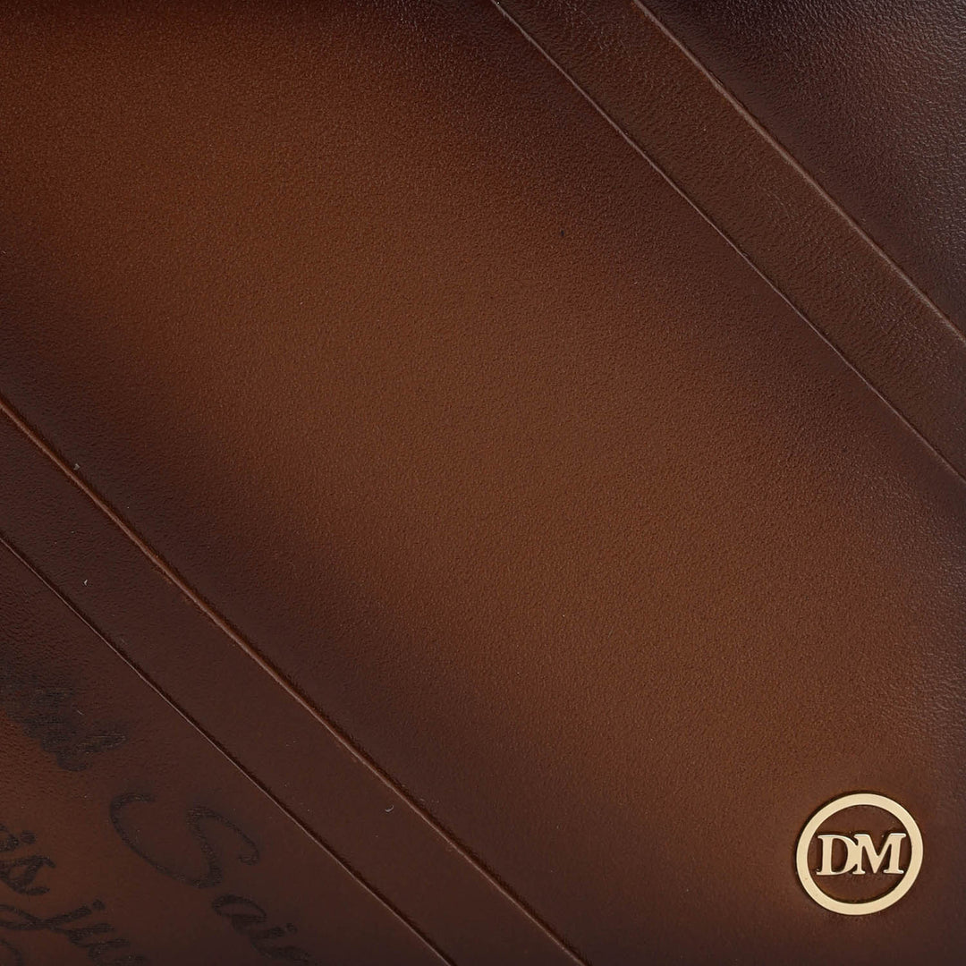 Cognac Bifold Leather Mens Wallet