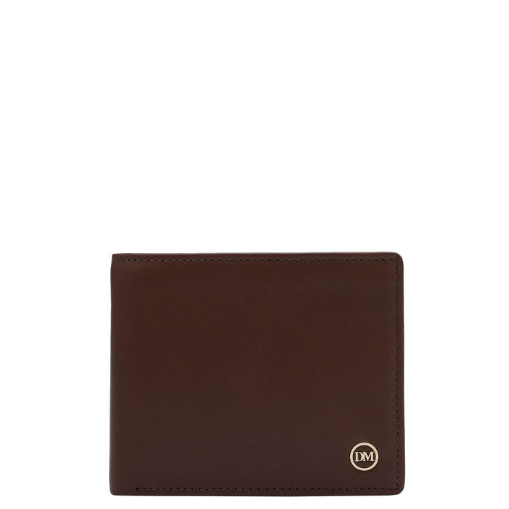 Plain Leather Mens Wallet - Brown