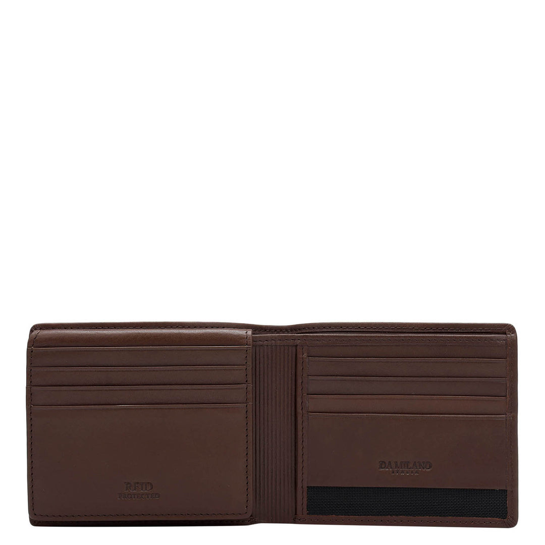 Plain Leather Mens Wallet - Brown
