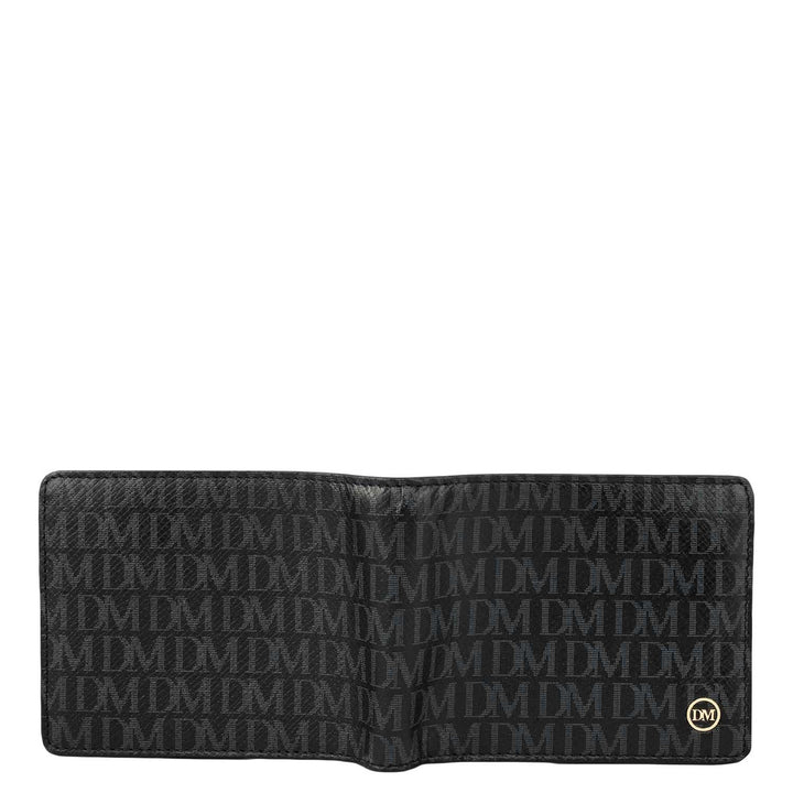 Black Bifold Leather Mens Wallet