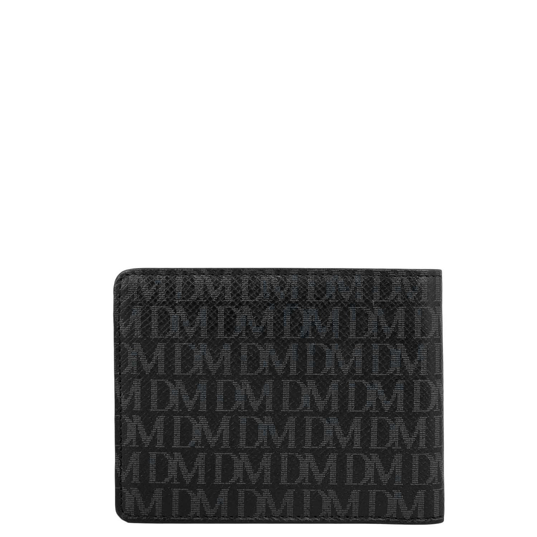 Black Bifold Leather Mens Wallet