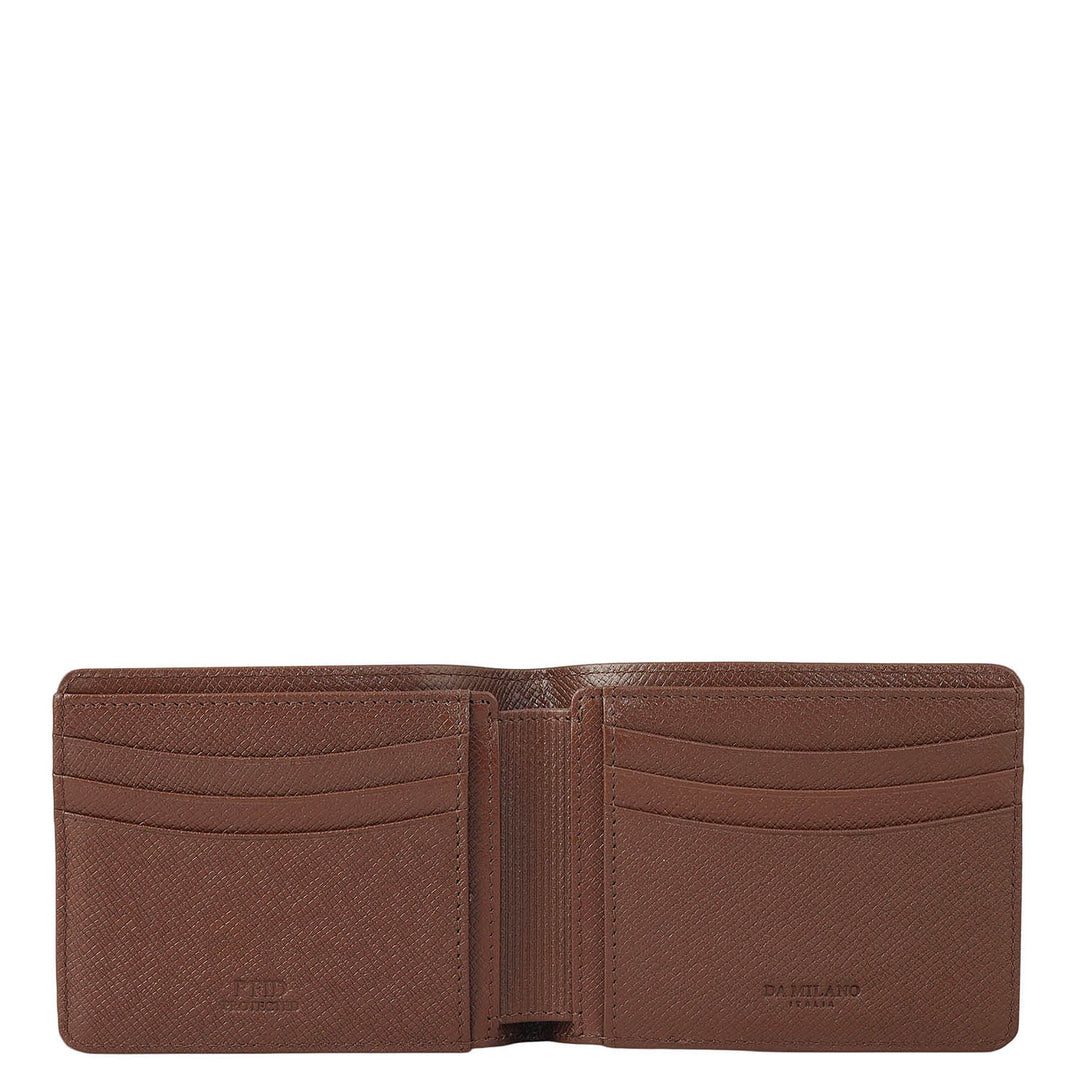 Date Bifold Leather Mens Wallet