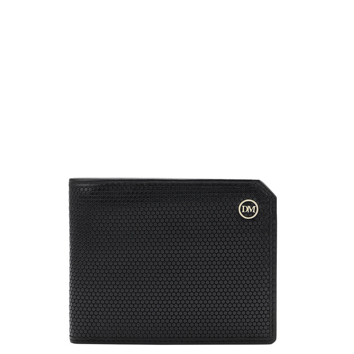 Fish Leather Mens Wallet - Black