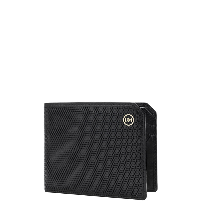 Fish Leather Mens Wallet - Black