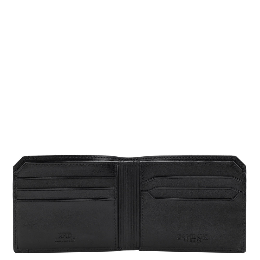 Fish Leather Mens Wallet - Black