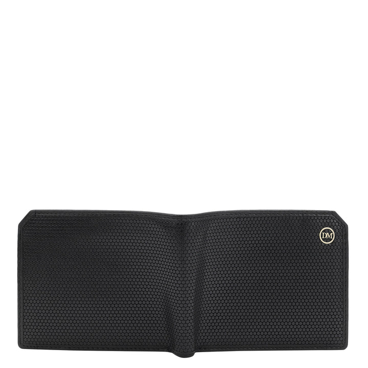 Fish Leather Mens Wallet - Black