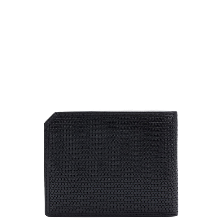 Fish Leather Mens Wallet - Black