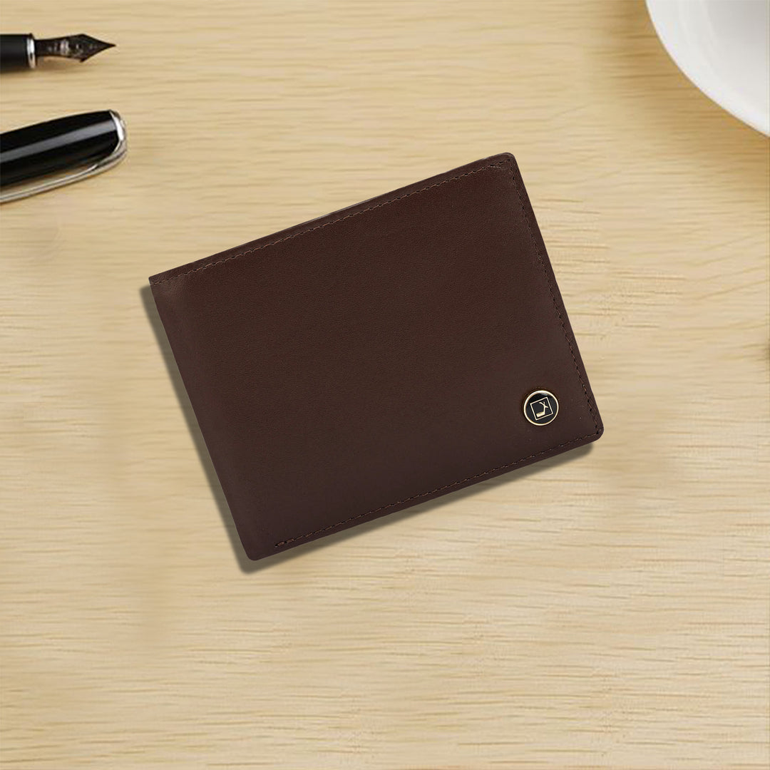 Brown Bifold Leather Mens Wallet