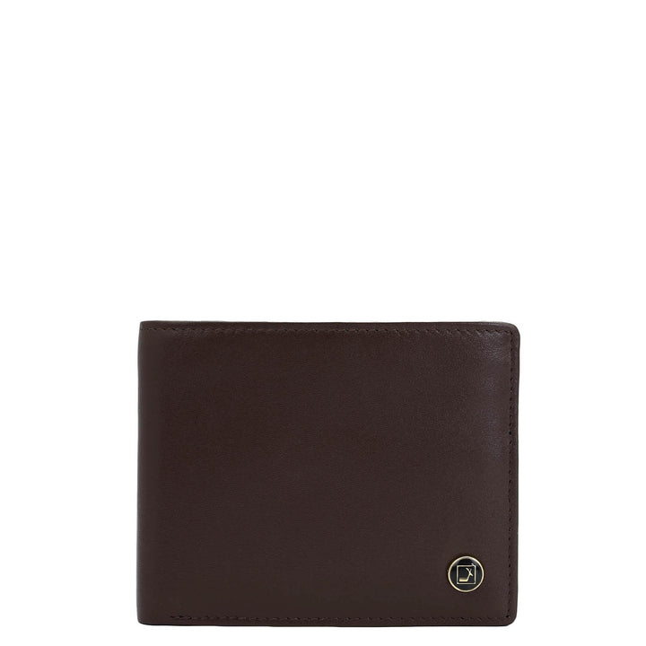 Plain Leather Mens Wallet - Brown