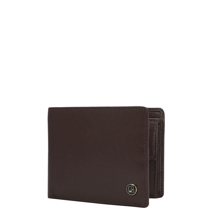 Plain Leather Mens Wallet - Brown