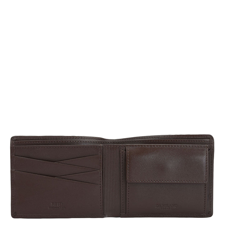 Plain Leather Mens Wallet - Brown