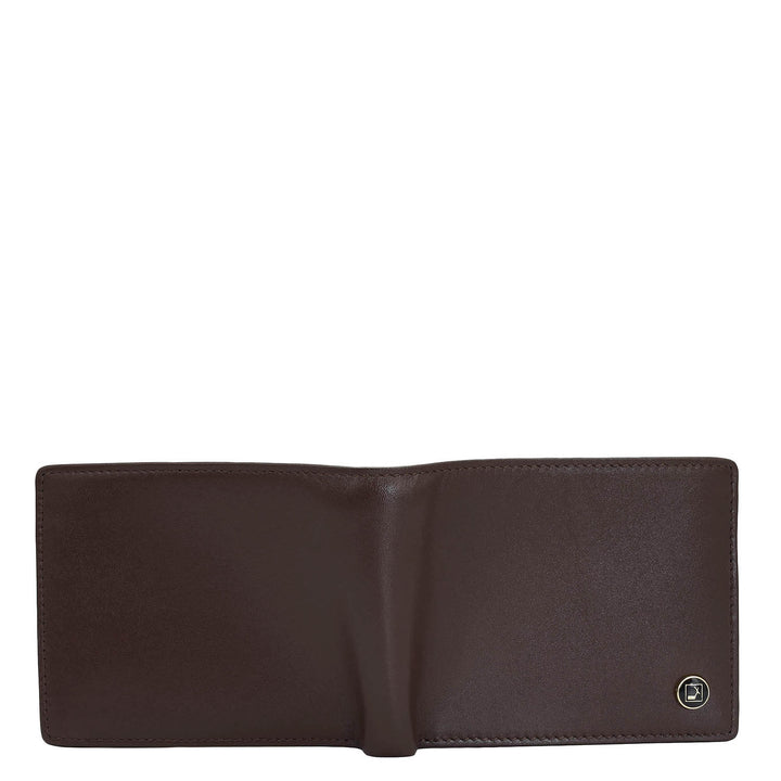 Plain Leather Mens Wallet - Brown