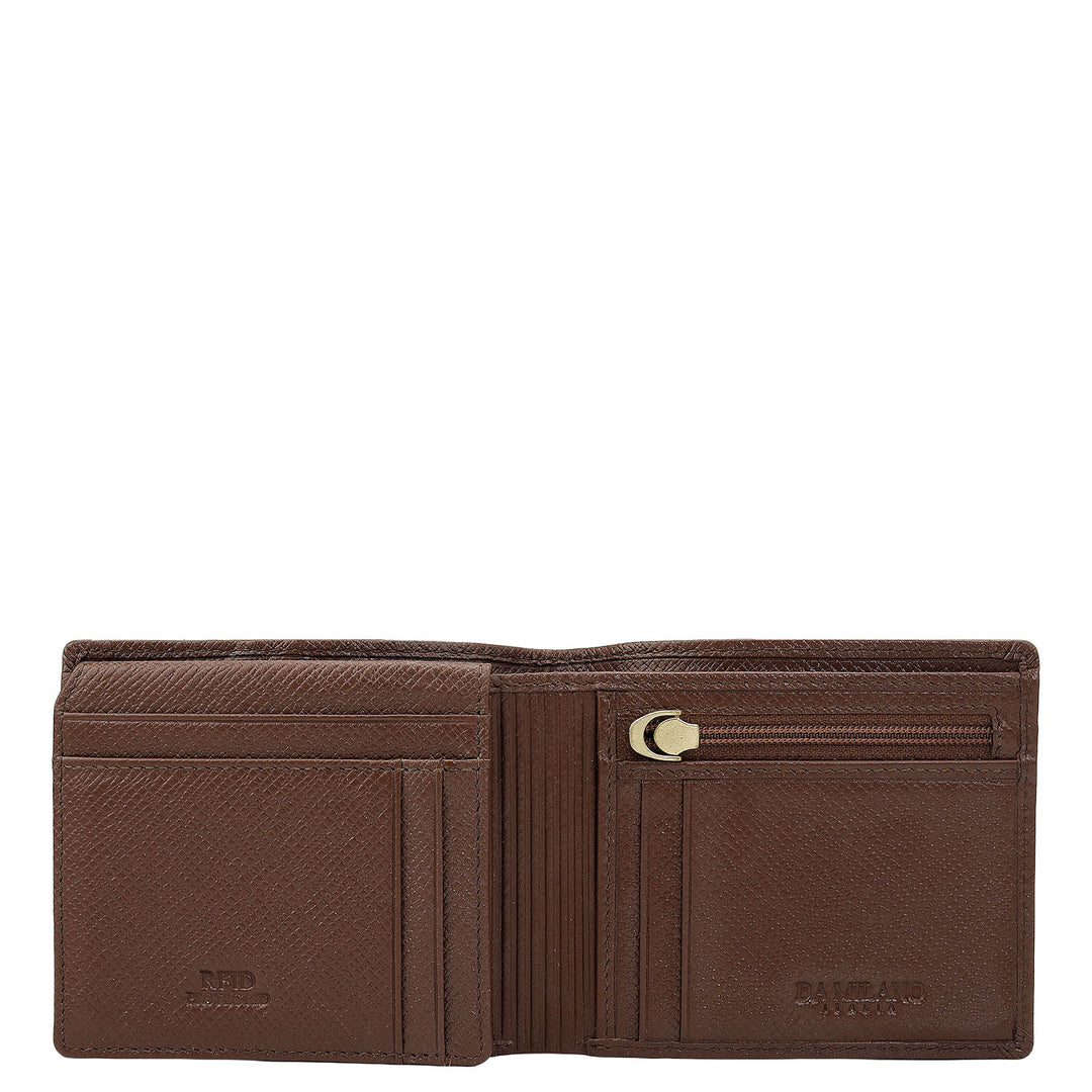 Date Bifold Leather Mens Wallet