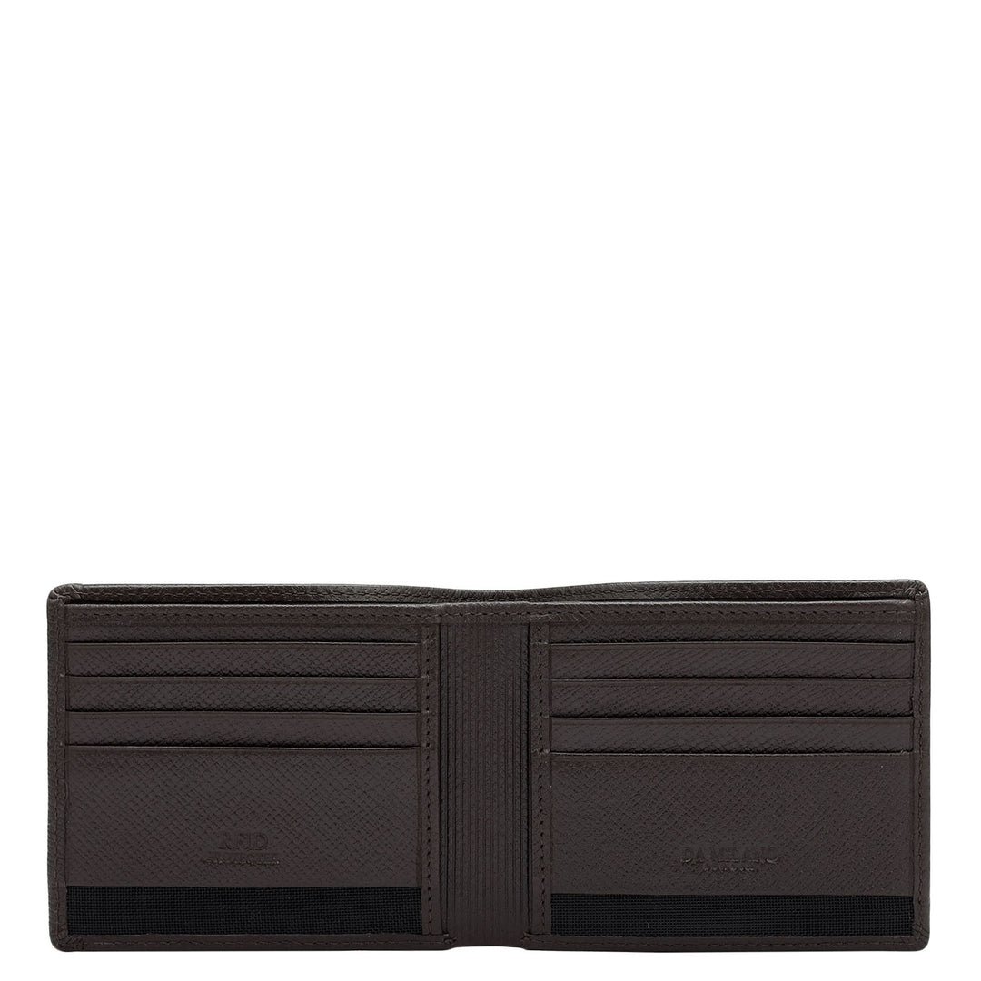 Monogram Franzy Leather Mens Wallet - Chocolate