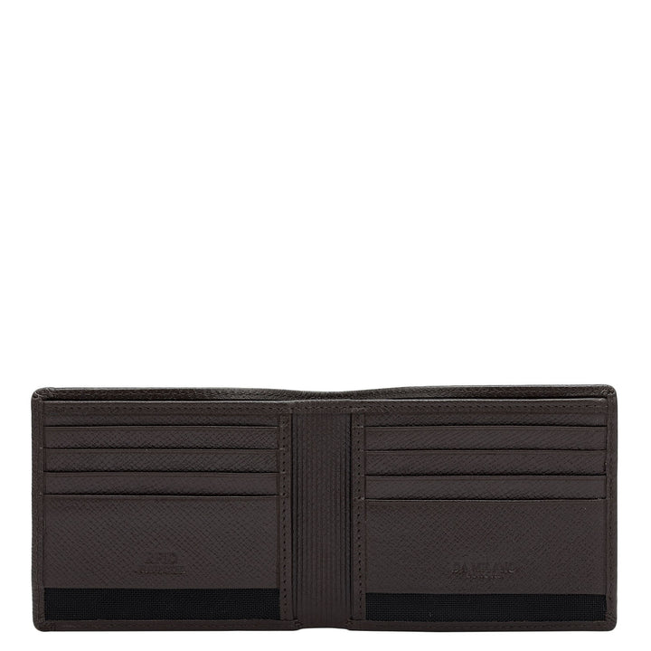 Monogram Franzy Leather Mens Wallet - Chocolate