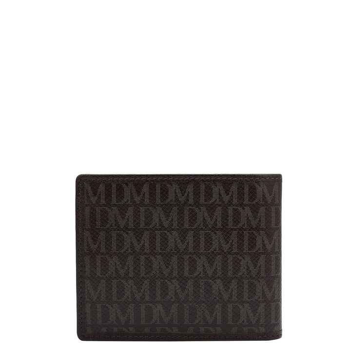 Monogram Franzy Leather Mens Wallet - Chocolate