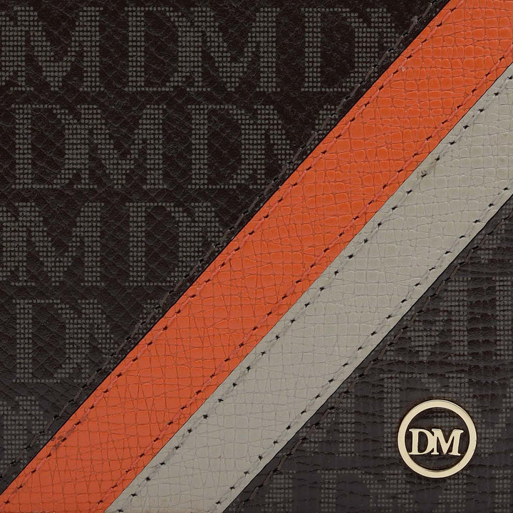 Monogram Franzy Leather Mens Wallet - Chocolate