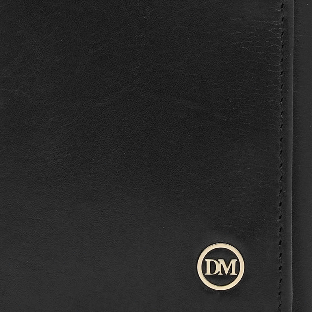 Black Trifold Leather Mens Wallet