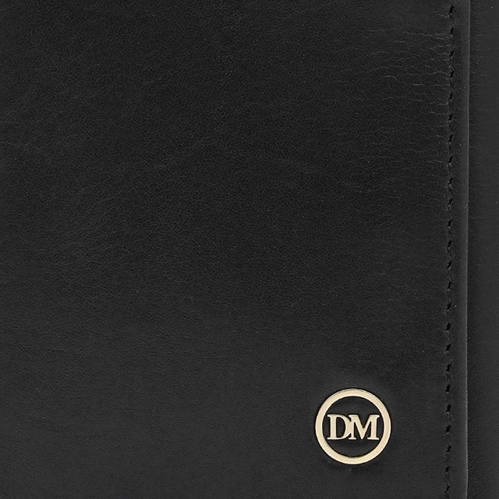 Black Trifold Leather Mens Wallet