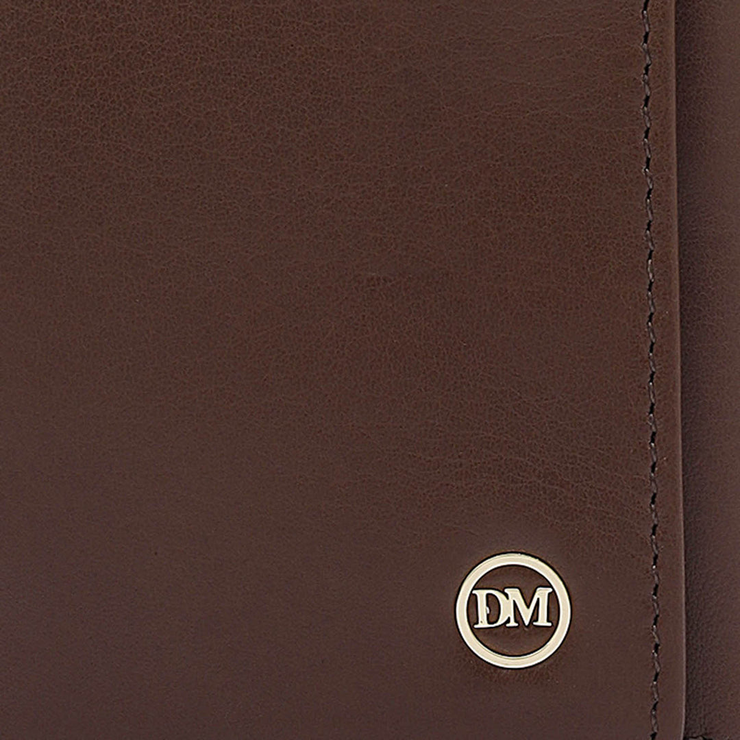 Brown Trifold Leather Mens Wallet