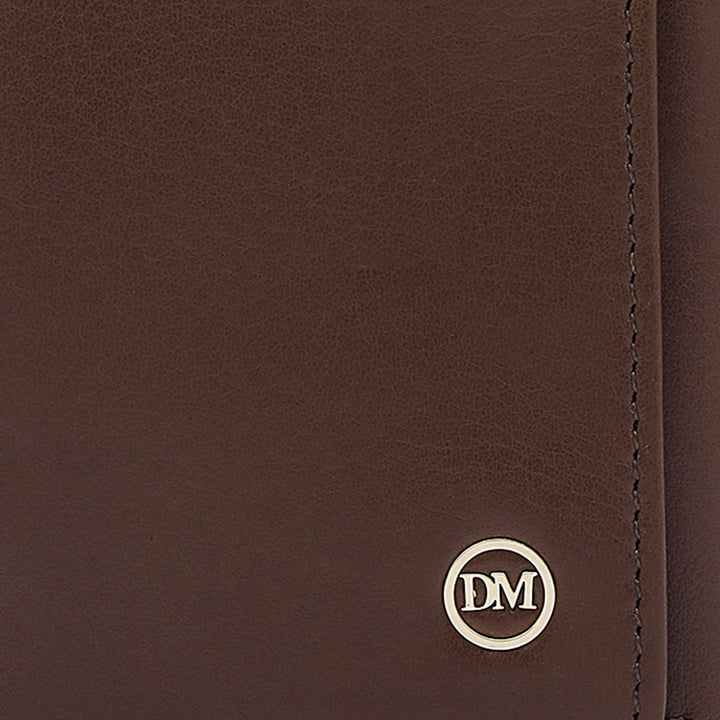 Brown Trifold Leather Mens Wallet