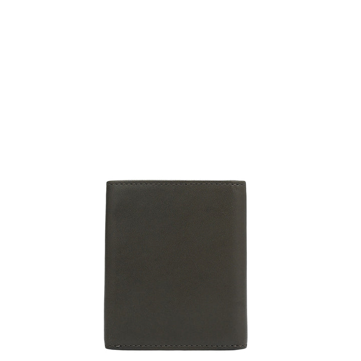 Olive Trifold Leather Mens Wallet
