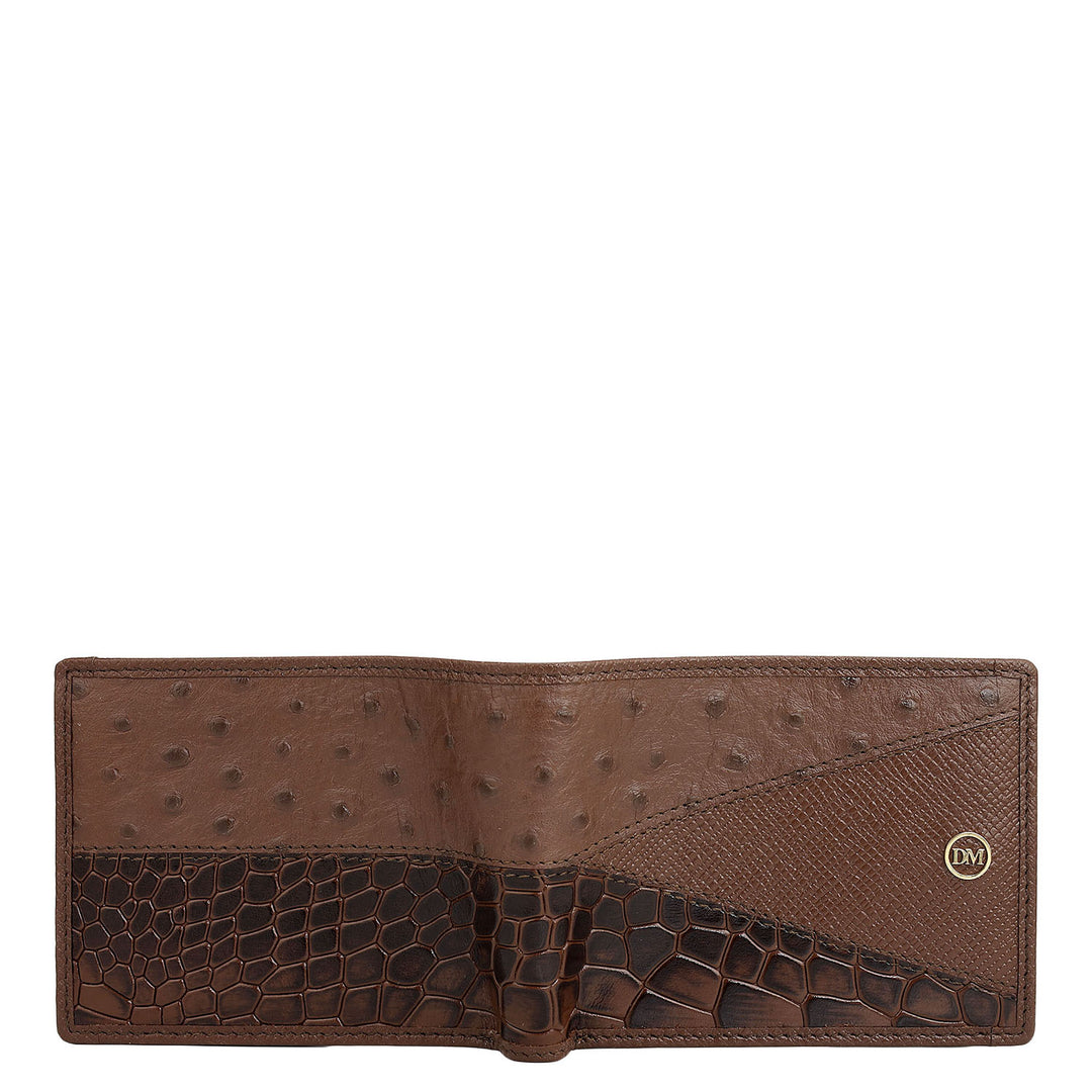 Date Bifold Leather Mens Wallet