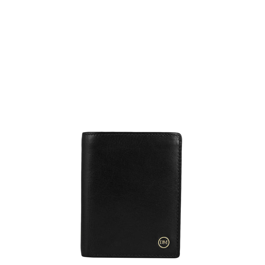 Black Bifold Leather Mens Wallet