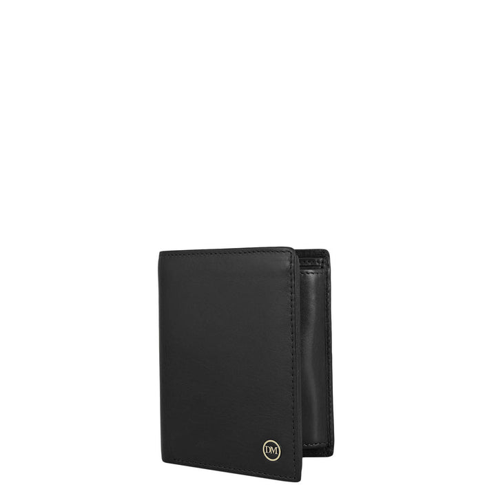 Black Bifold Leather Mens Wallet