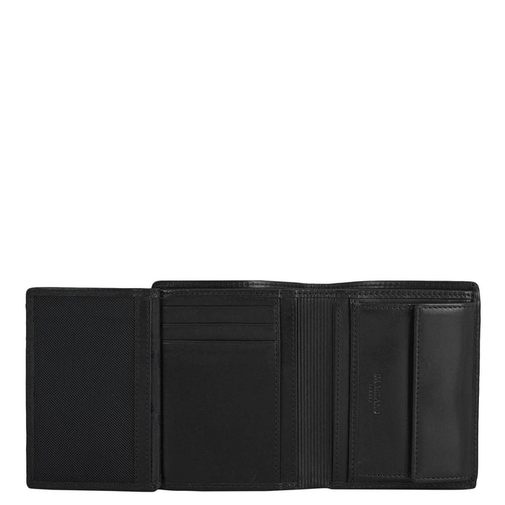Black Bifold Leather Mens Wallet