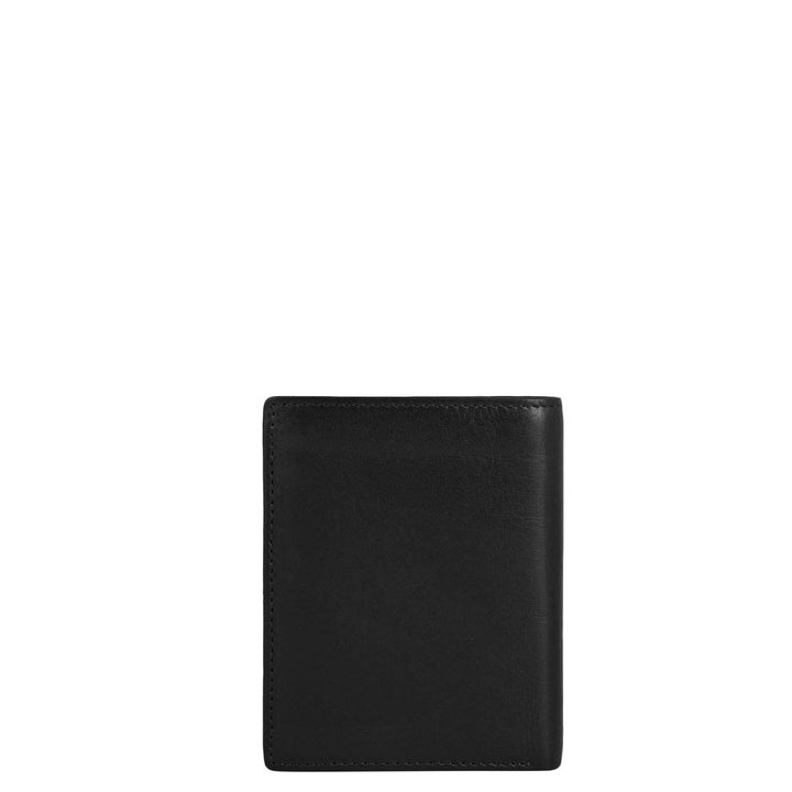 Black Bifold Leather Mens Wallet