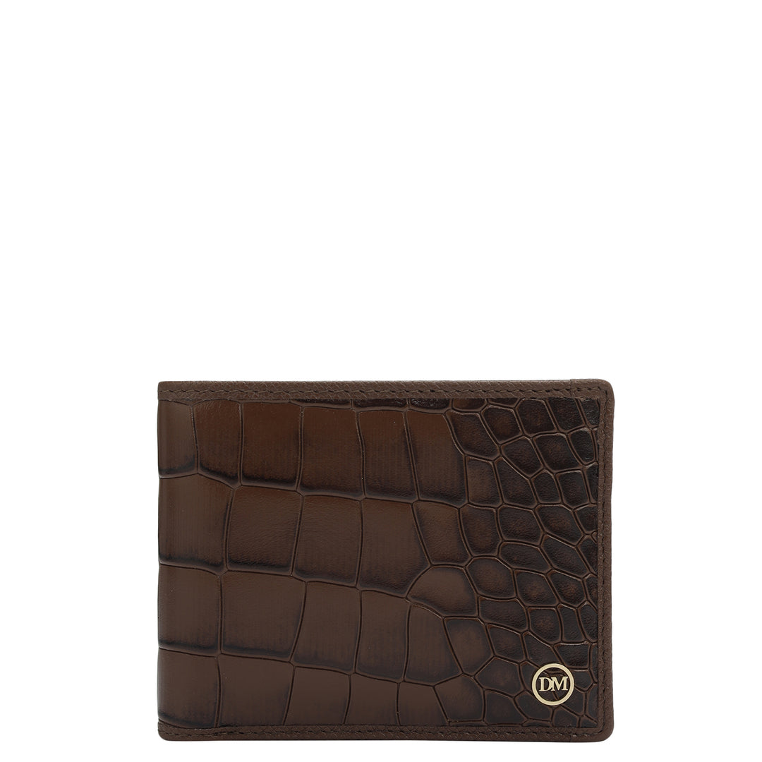 Date Bifold Leather Mens Wallet