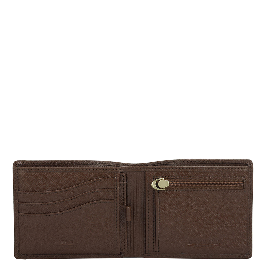 Date Bifold Leather Mens Wallet