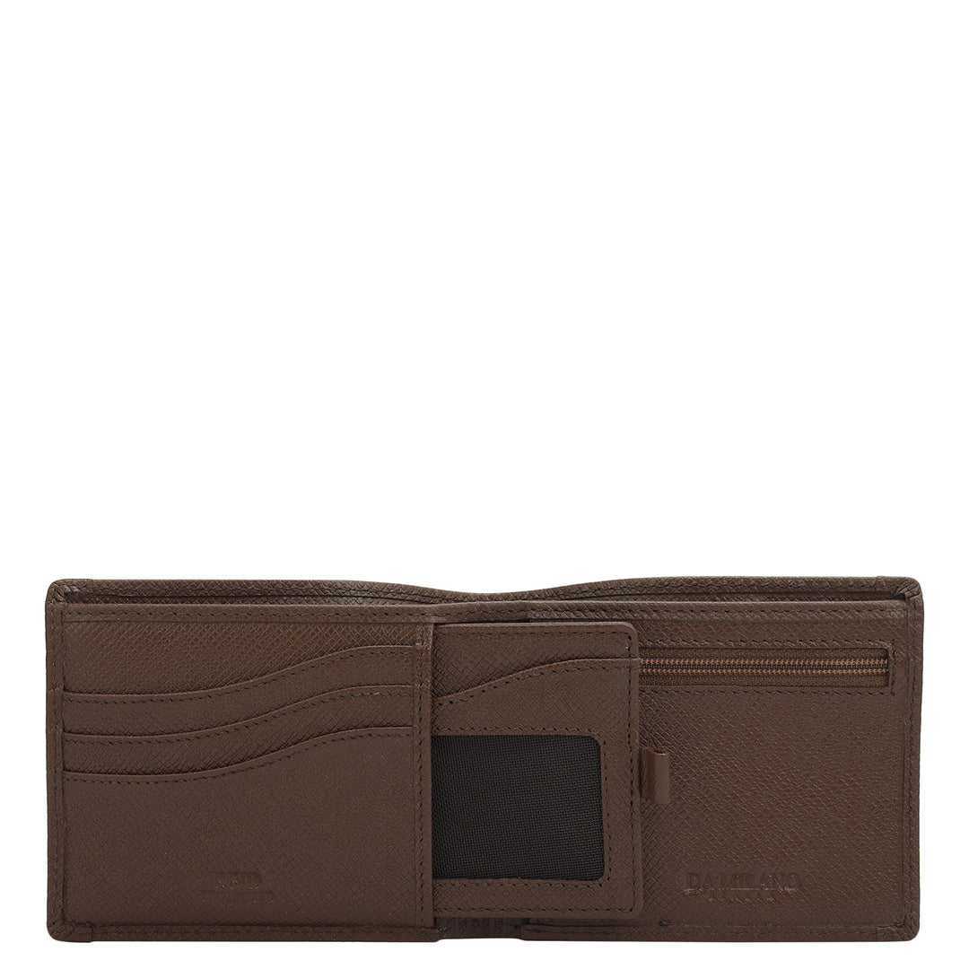 Date Bifold Leather Mens Wallet