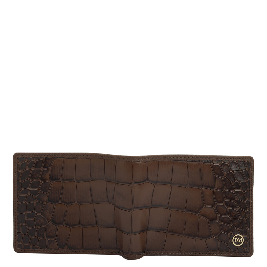 Date Bifold Leather Mens Wallet