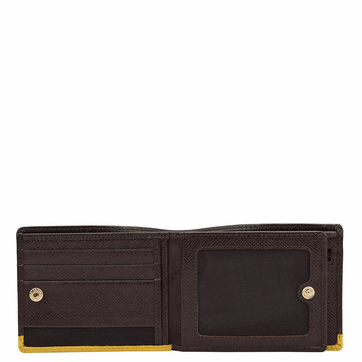 Chocolate Bifold Leather Mens Wallet