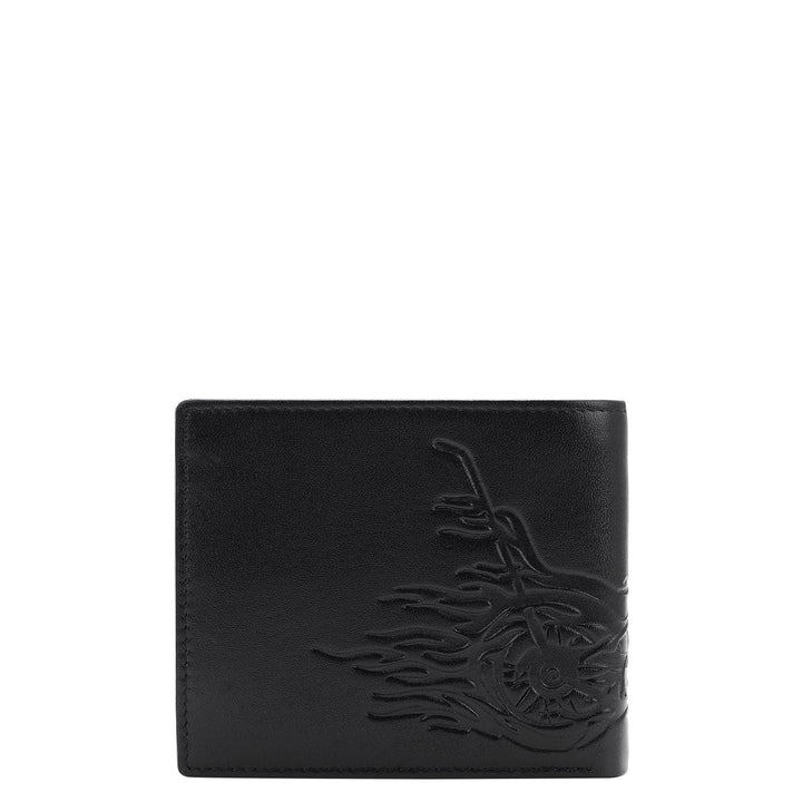 Black Bifold Leather Mens Wallet