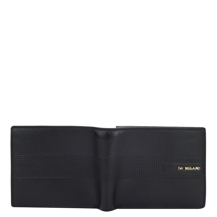 Black Bifold Leather Mens Wallet
